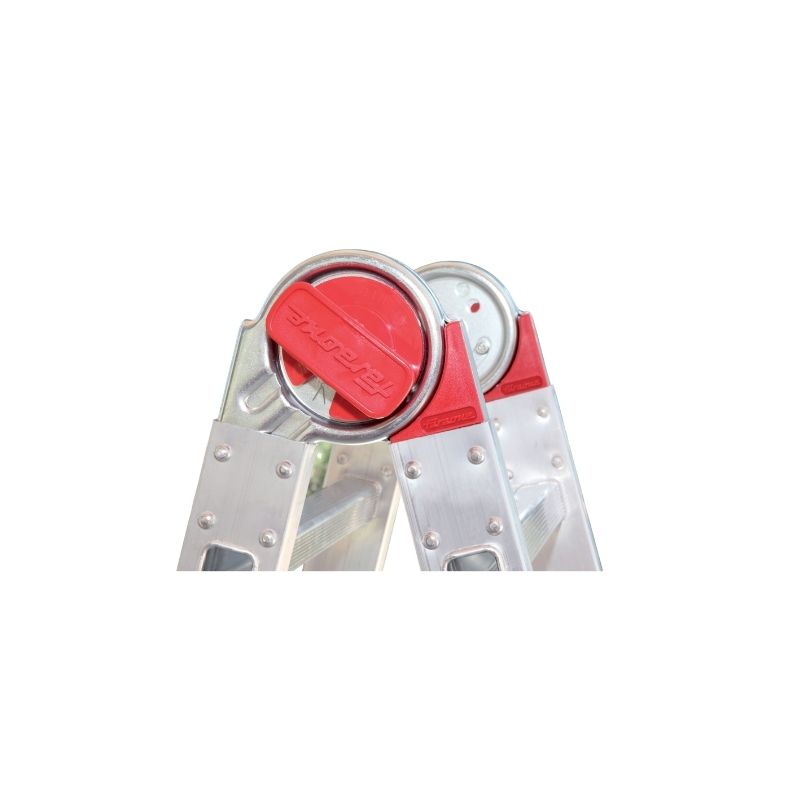 SCALA FARAONE TELESCOPICA PROFESS.GRADINI 12 + 12 - immagine 3