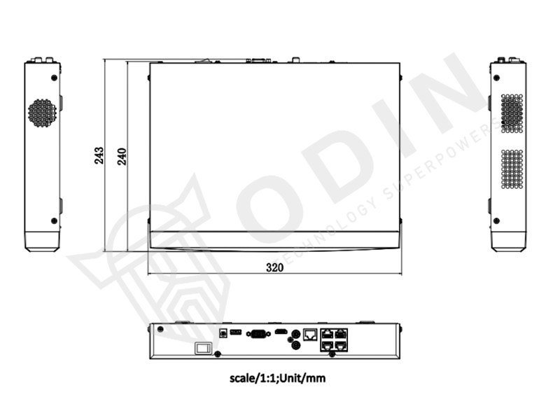 HIKVISION DS-7604NXI-K1/4P/AL4+1 Nvr Acusense 4 ingressi PoE per telecamere fino a 8 Mpx 40 Mbps con IN/OUT allarmi - immagine 2