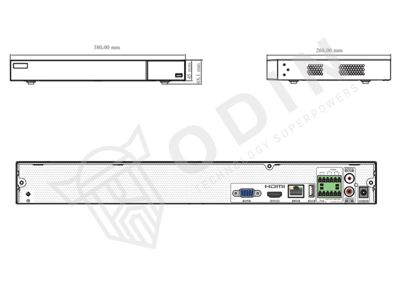 NVR Visar 16 ingressi VSN-T9216B2B 2 HDD fino a 10Tb ideale per telecamere max 8 mpx - immagine 2