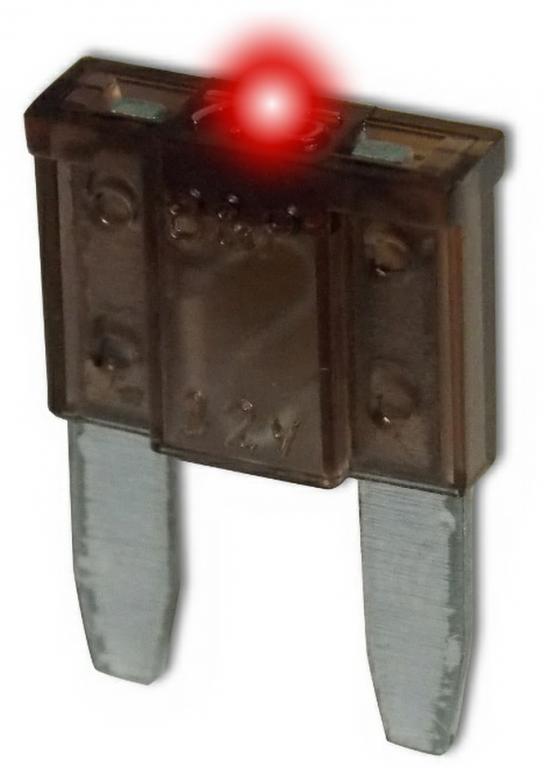 MINIFUSIBILE 4 AMP A LED ROSA – Confezione da 20 PZ