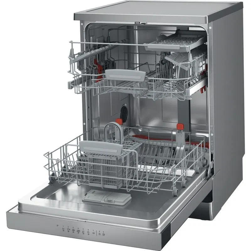 Hotpoint HFC 3C26 CW X, Lavastoviglie a libera installazione, 14 coperti, terzo cestello, E - immagine 3