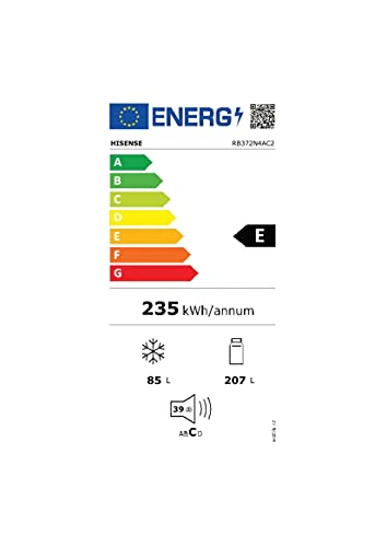 HISENSE RB372N4AC2 Frigorifero Combinato a libera installazione A++, Altezza 178,5 cm, 287 Lt. - immagine 8