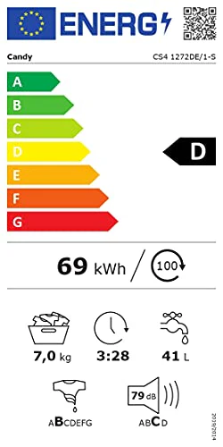 Candy Lavatrice a Carica Frontale, 7 Kg, 1200 Giri, Connettività NFC, Libera Installazione, 60x45x85 cm, Bianco - immagine 4