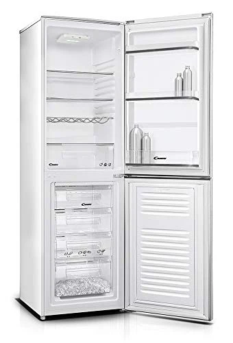 Candy CF 5172W – Frigorifero combi no frost, 234 L, larghezza 55 cm, illuminazione LED, portabottiglie, 40 dBA, bianco - immagine 5